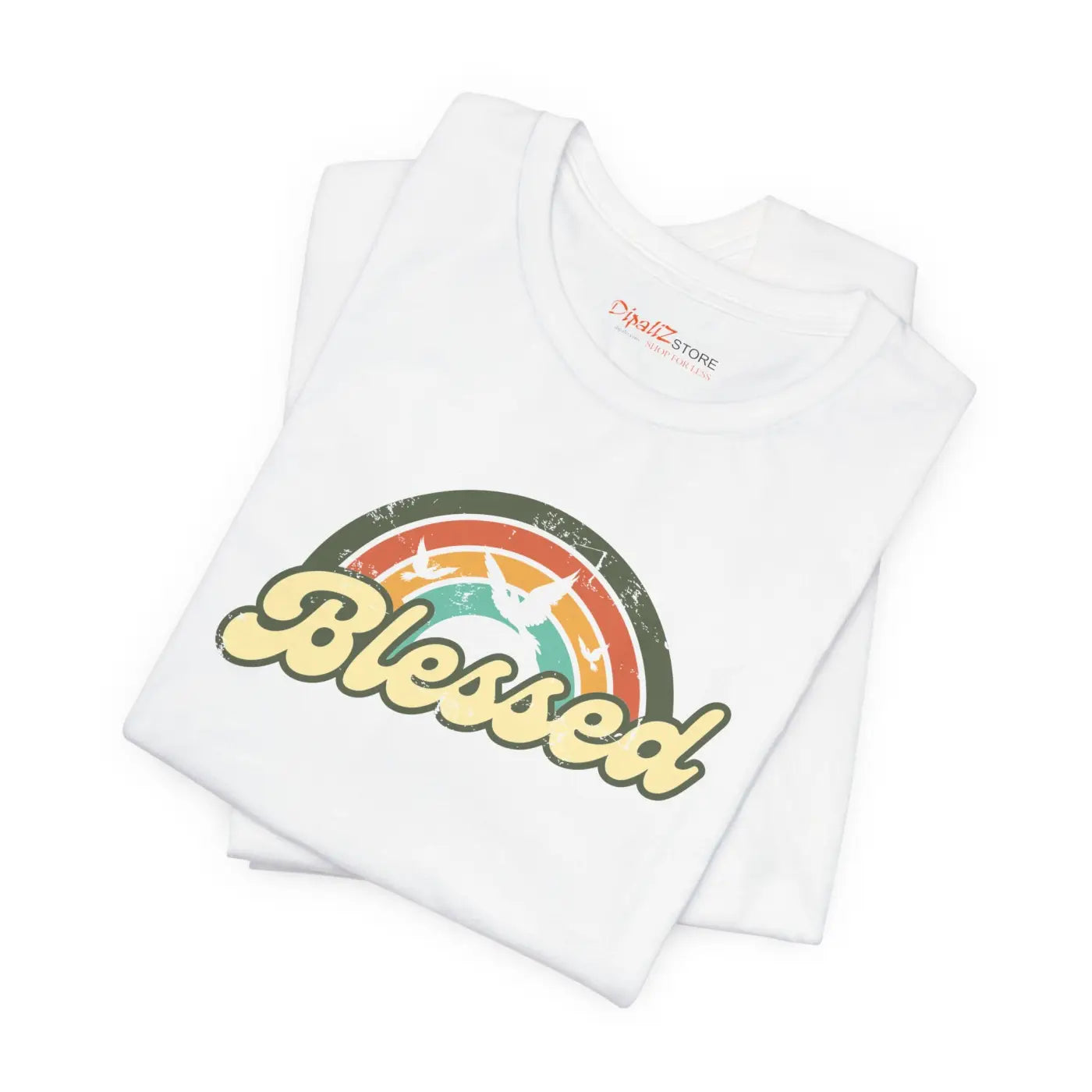 Soft Blessed Christian T-Shirt - Cotton Jersey Tee - Dipaliz