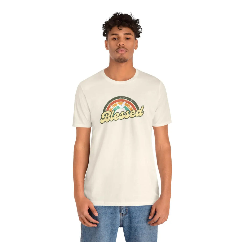 Soft Blessed Christian T-Shirt - Cotton Jersey Tee - Dipaliz