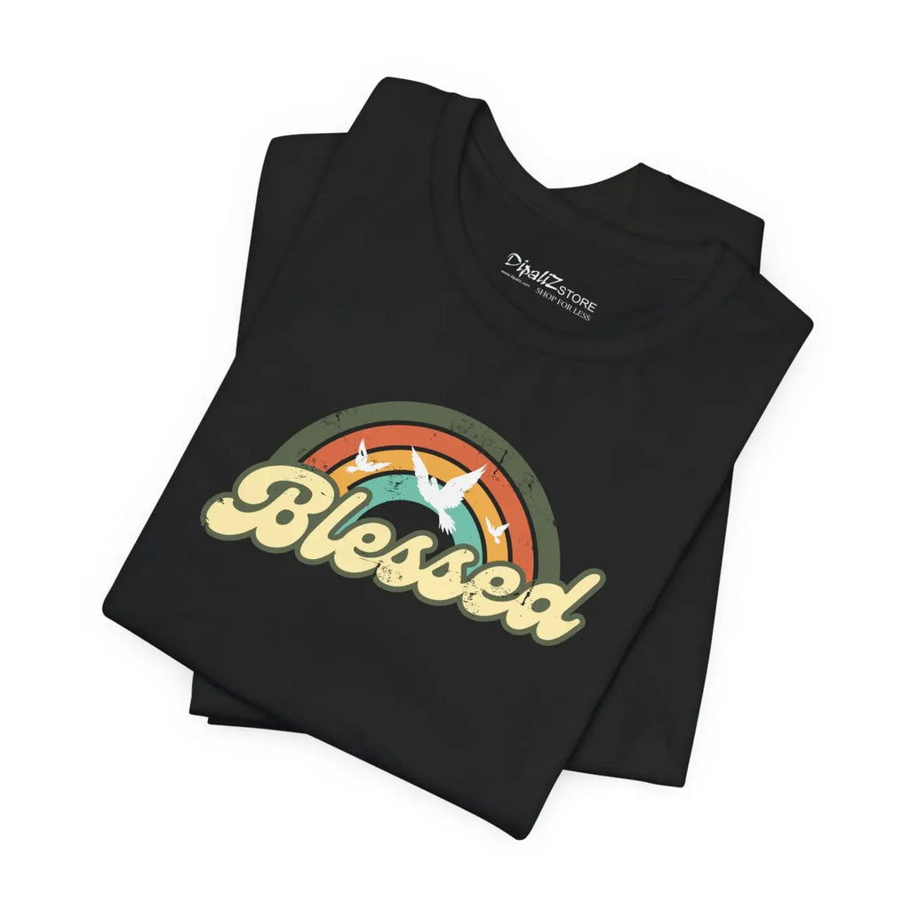 Soft Blessed Christian T-Shirt - Cotton Jersey Tee - Dipaliz