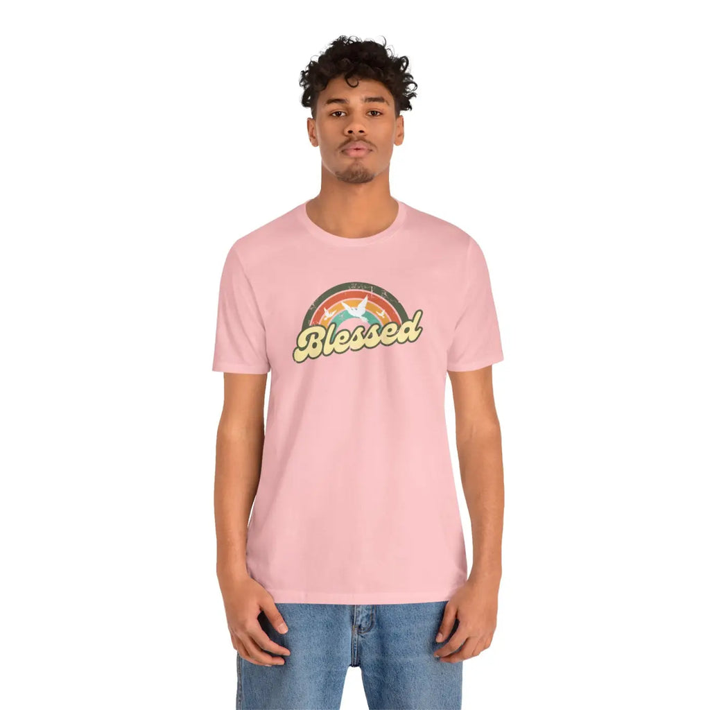 Soft Blessed Christian T-Shirt - Cotton Jersey Tee - Dipaliz