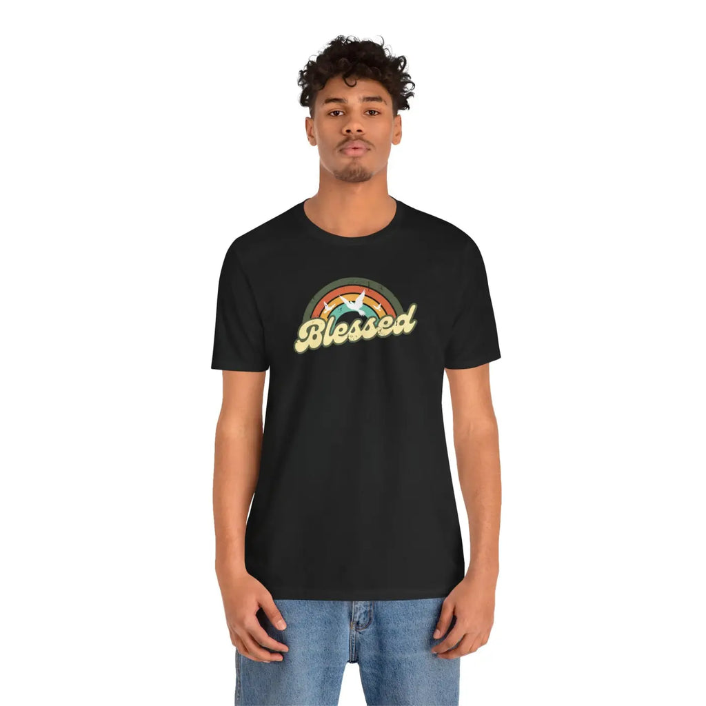 Soft Blessed Christian T-Shirt - Cotton Jersey Tee - Dipaliz