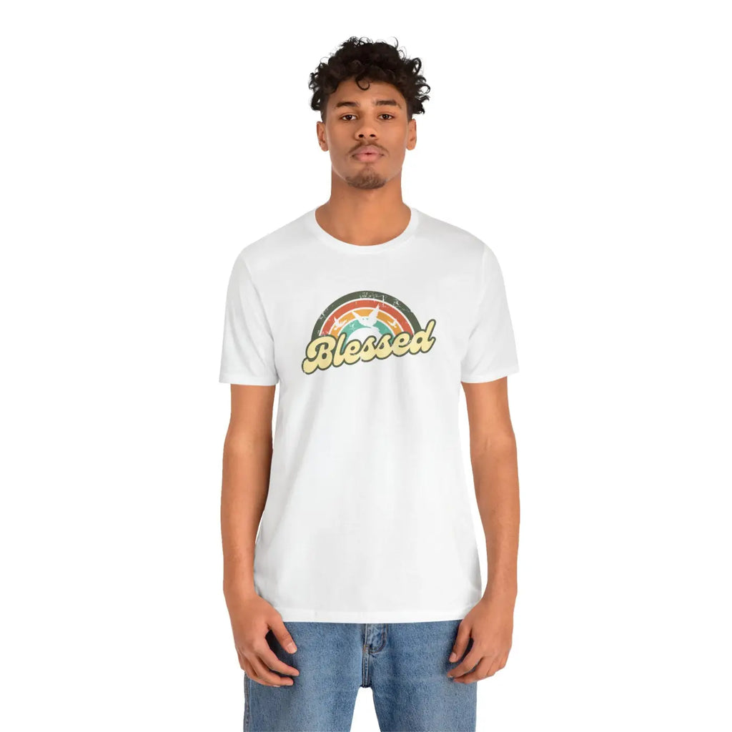 Soft Blessed Christian T-Shirt - Cotton Jersey Tee - Dipaliz
