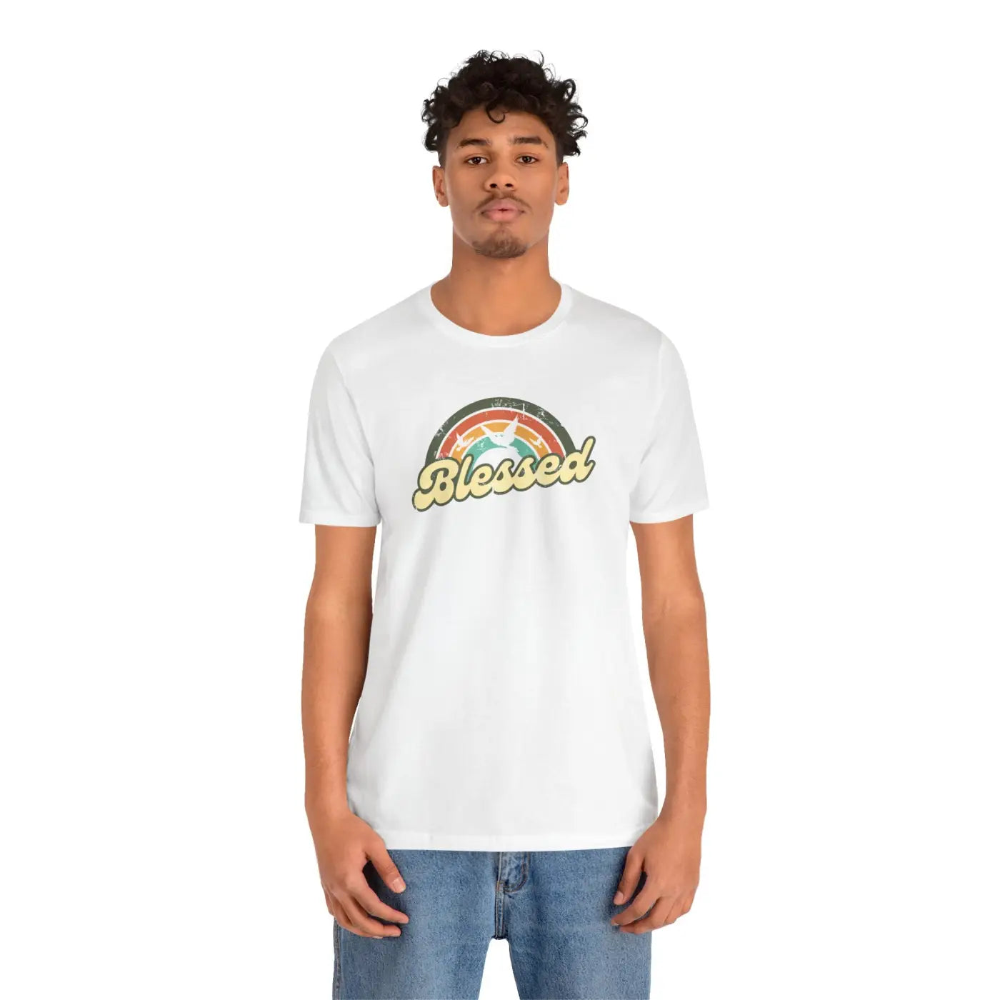 Soft Blessed Christian T-Shirt - Cotton Jersey Tee - Dipaliz