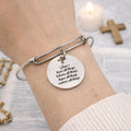 Love Bears All Things Bracelet Stainless Steel Faith Jewelry Christian Scripture Bangle Inspirational Religious Gift